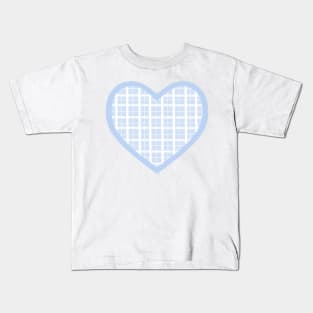 Blue Cottage Heart Kids T-Shirt